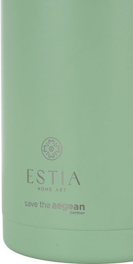 Estia Lift Flasche Save The Aegean Recycelbare Thermosflasche Rostfreier Stahl BPA-frei 1,8 l Kiefer mit Handgriff