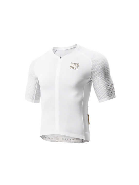 Rockbros Kurze Ärmel Fahrradtrikot Weiß