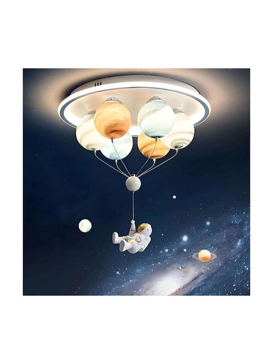 Alista Home Candelabru Pentru Copii Lampă De Tavan 60W Cu Soclu E27 Albă