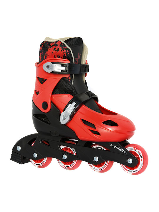 3K Medical Line S.A. Inline Αυξομειούμενα Rollers Κόκκινα Παιδικά