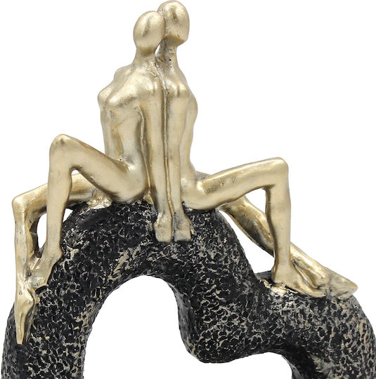 Polyresin Decorative 13x10x19 Cm Black Gold Keskor 72349-1