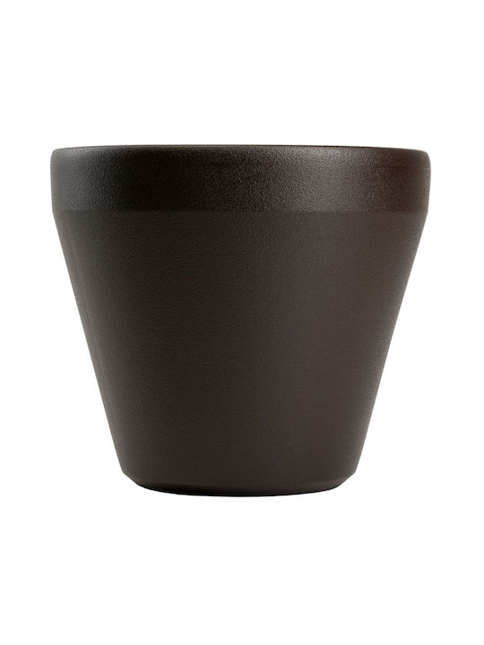 HowHomely Pflanzgefäß Mokka 34,9 cm