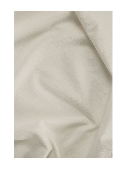 Living Home Super-Double Bed Sheet With Rubber Hugger 160x200+40cm Beige