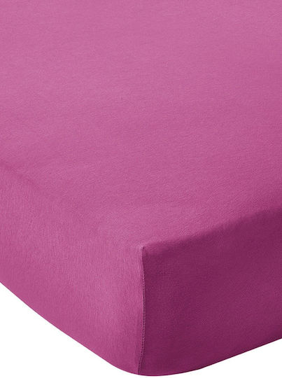 Living Home Super-Doppel Bettlaken mit Gummibettlaken 160x200+30cm Flieder