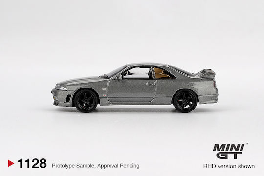 Model Mașină Nissan GT-R R33 Nismo BCNR33 CRS Gri Metalic Închis 1993 1:64 Mini GT MGT01128-R