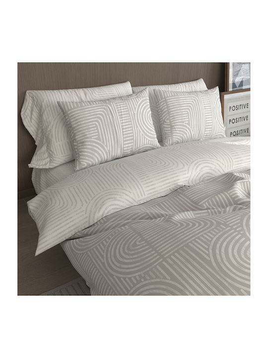 Charalambidis Textiles Шалтета Едноспално От Памук И Полиестер Сив 160x220см