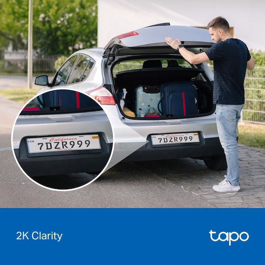 TP-LINK Tapo C411 Kit v1 IP Überwachungskamera Full HD+ 3MP Wasserdichte Batterie mit Zwei-Wege-Kommunikation