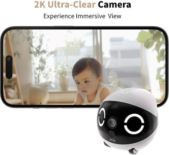 Enabot Rola Mini IP Companion Robot Κάμερα Wi-Fi Full HD+ 4MP Μπαταρίας με Αμφίδρομη Επικοινωνία