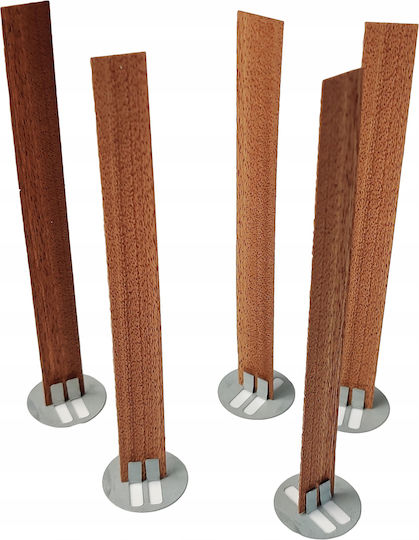 5 Wooden Wick Plates