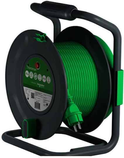 Schneider Electric Thorsman 4 Plätze mit Kabel 40m Durchmesser 3 x 1.5mm² Wasserdicht Grün