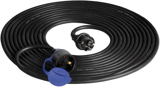 Orno Waterproof Extension Cable Cord 3 x 1.5mm²/20m Green