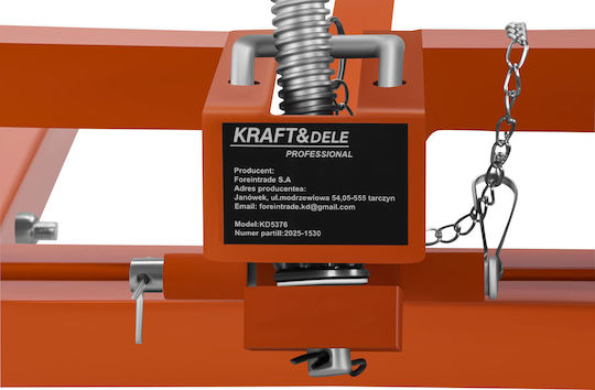 Kraft & Dele Σύστημα για Μεταφορά / Ανύψωση Φορτίων για Φορτίο Βάρους έως 400kg σε Γκρι Χρώμα
