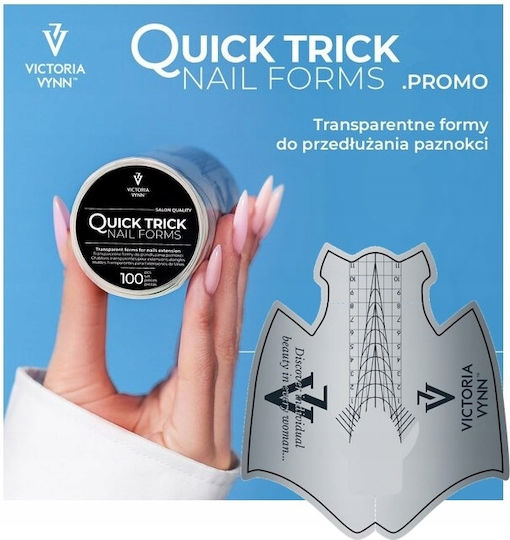 Victoria Vynn Șabloane Pentru Extensii De Unghii Quick Trick 100 Bucăți