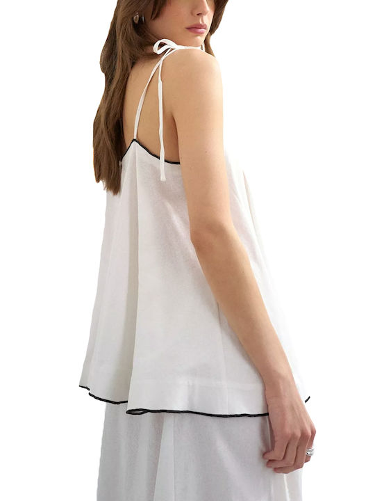 Topshop Lingerie Top Λευκο- Μαυρο