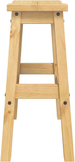 vidaXL Barhocker Aus Holz Mit Kerze Honig 2Stück 44x30x63cm