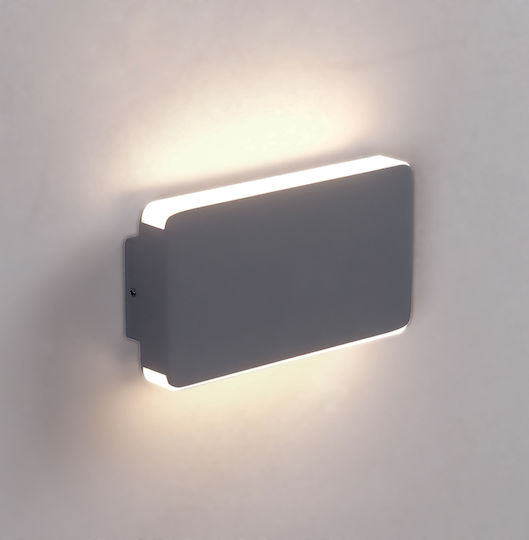 Viokef Tilly Wall-Mounted Outdoor Lighting LED IP65 10W with Warm White Light 17.5x9.5x95cm