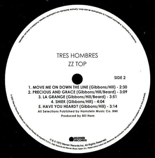 Zz Top Tres Hombres Vinyl