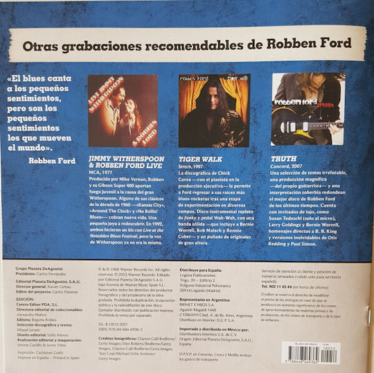 Robben Ford Talk To Your Daughter Vinyl