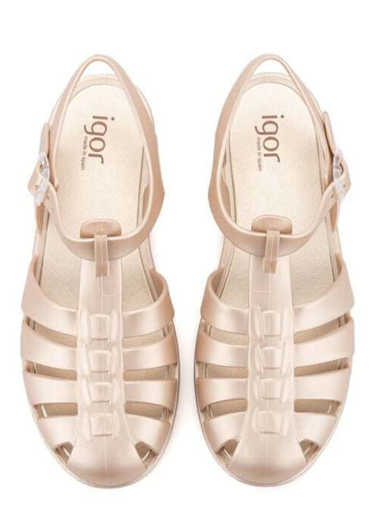 Biarritz Women's Flat Sandals Gold