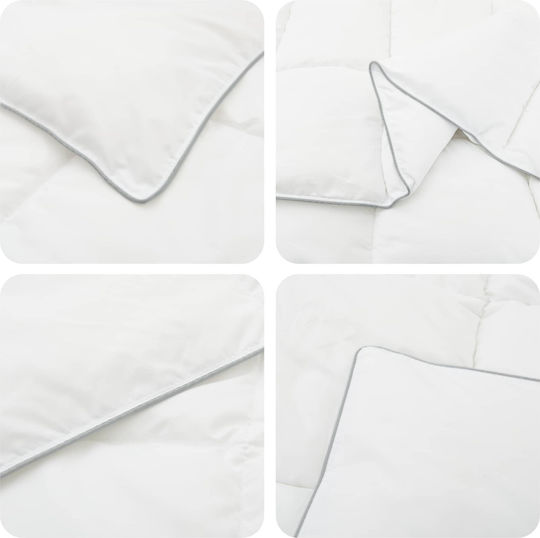 vidaXL Хотелска Завивка Polycotton 140x220см