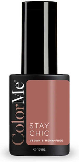 Ojă Pentru Unghii Cu Gel Semi-permanentă Vegan Fără Hema Stay Chic Nuanta Colorme Cosmetics 10 Ml