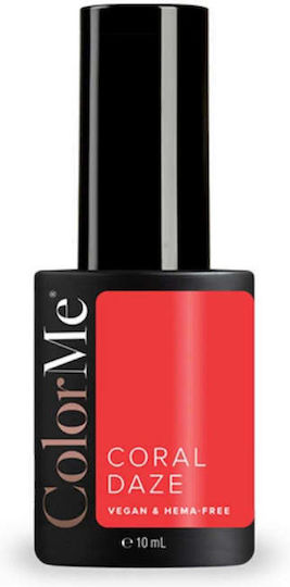 Ojă Pentru Unghii Cu Gel Semi-permanentă Vegan Fără Hema Nuanta Coral Daze Colorme Cosmetics 10 Ml