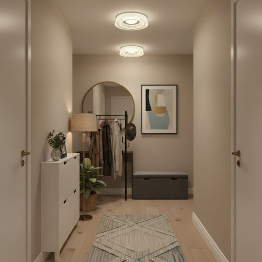 Alista Home Πλαφονιέρα Οροφής Λευκή με Ενσωματωμένο LED