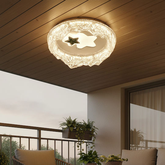Alista Home Таванна плафониера Бяла с Интегриран LED