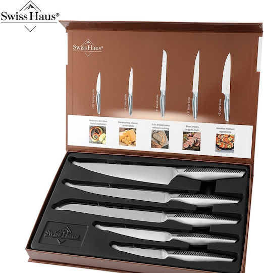 Swiss Haus Knife Set Made of Stainless Steel 5 Pieces