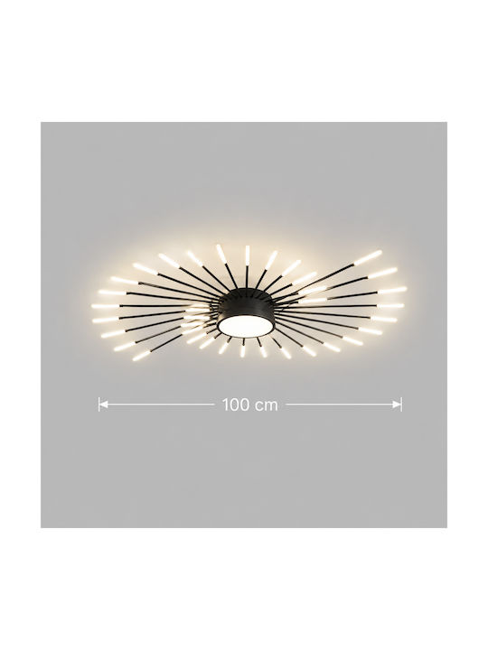 Alista Home Πλαφονιέρα Οροφής Λευκή με Ενσωματωμένο LED και Τηλεχειριστήριο