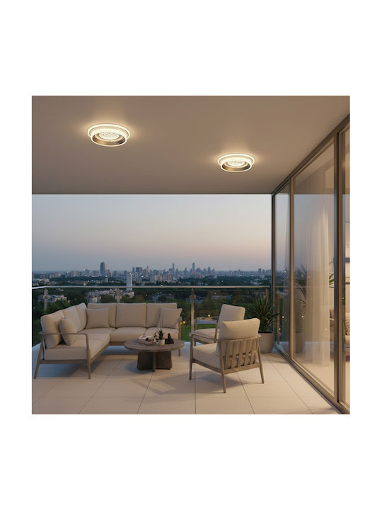 Alista Home Πλαφονιέρα Οροφής Λευκή με Ενσωματωμένο LED