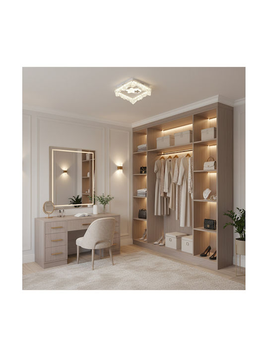 Alista Home Таванна Плафониера 18см Бяла с Интегриран LED