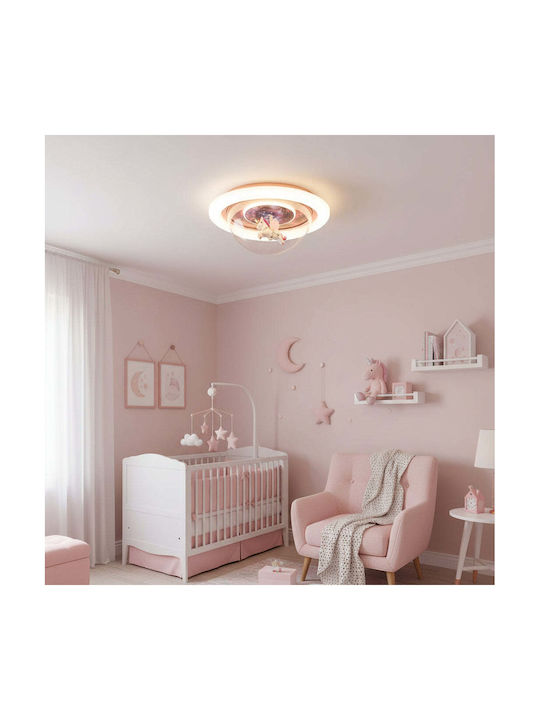 Alista Home Plafonieră de Tavan Roz cu LED Integrat