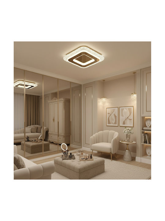 Alista Home Plafonieră de Tavan 20cm Aurie cu LED Integrat