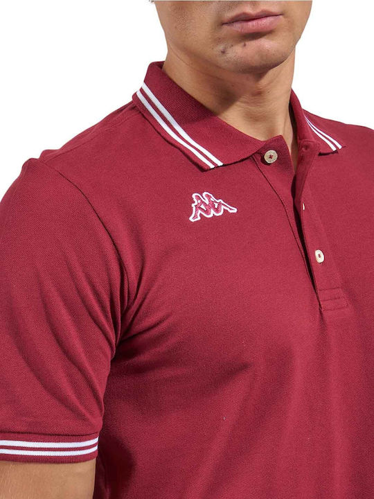 Maltax 5 Polo Bluză Cu Mânecă Scurtă Burgundy