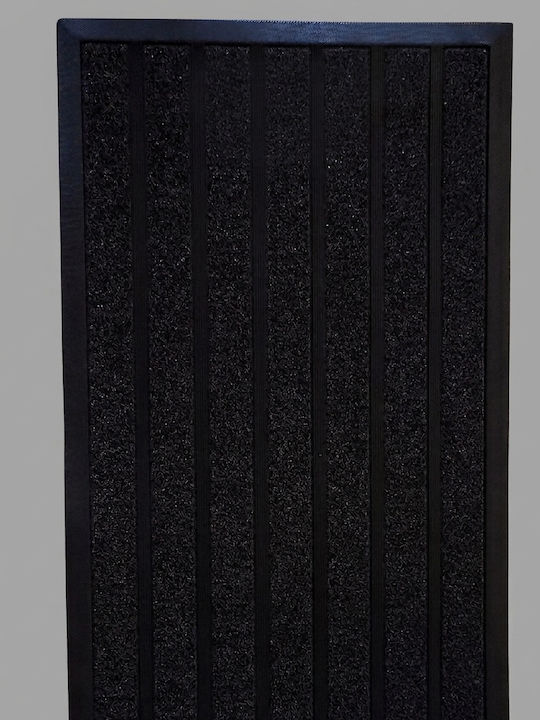 Fußmatte Eingang Rutschfest Schwarz 45x75cm