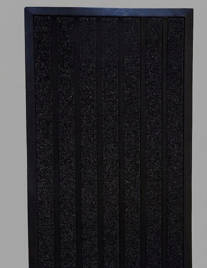 Non-Slip Black Doormat 45x75cm