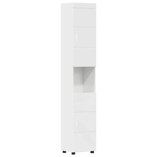 vidaXL Баня Маса със Смесител и Огледало Ш60xД34xВ63cm Бял