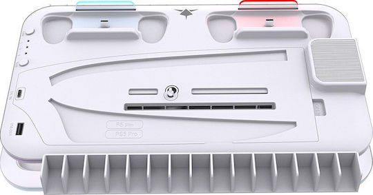 White Shark Cooling Pad Βάση Φόρτισης PS5 / PS5 Slim Κόκκινη KIMURA-PRO