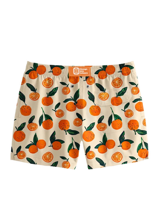 Herren-Bademode Kurze Hosen Orange
