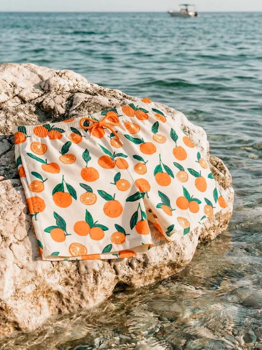 Herren-Bademode Kurze Hosen Orange