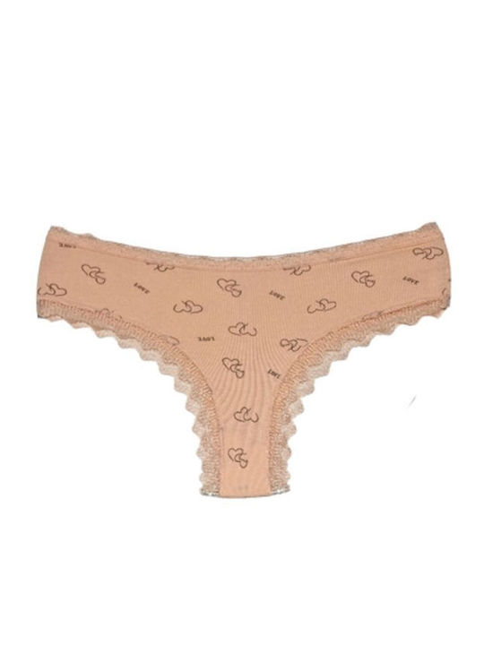 Baumwoll Damen-Slips Brasilien 3er Pack Mehrfarbig