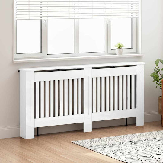 vidaXL MDF Heizkörperabdeckung Weiß 172x19x81.5cm