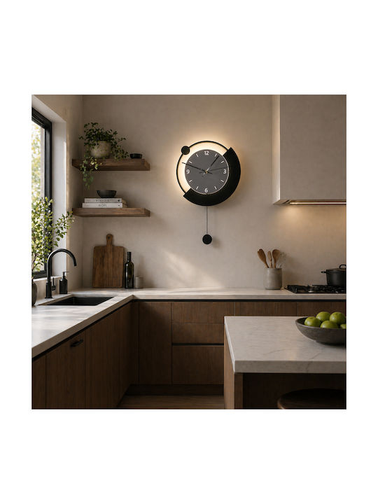 Alista Home Ceas de Perete Negru Ø30cm