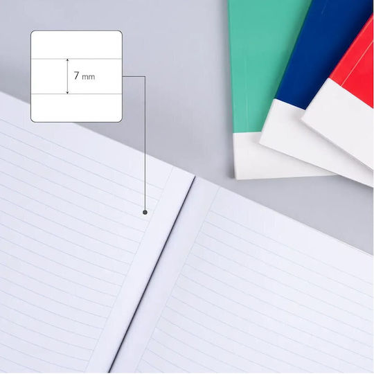 Milan Ruled Notebook A4 48 Paper Sheets Blue