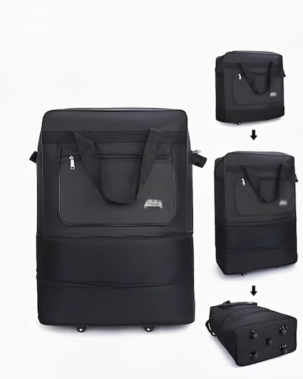 Sack Voyage Black with Wheels Fabric M65xW26xH45cm