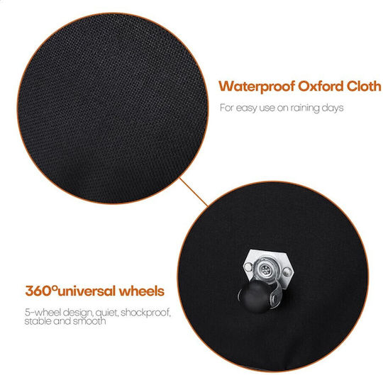 Sack Voyage Black with Wheels Fabric M80xW20xH47cm