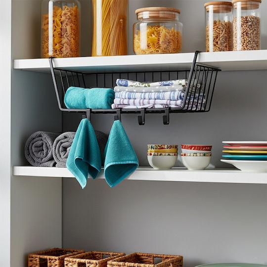Vilde Pendant Metal Shelf 40.5x26x16cm Black