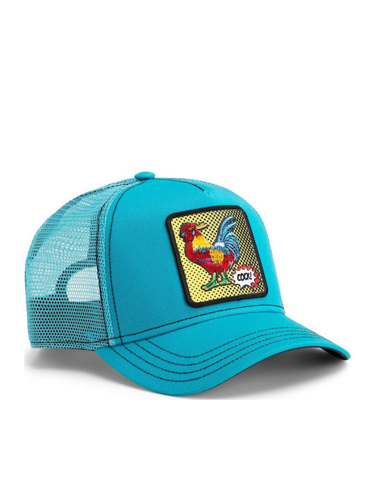 Καπέλο Jockey Popart Rooster Μπλε Κόκορας Goorin Bros