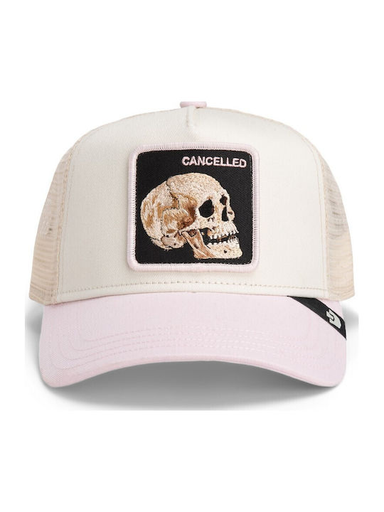 Καπέλο Jockey Cancelled Skull Κρανίο Ιβουάρ Goorin Bros